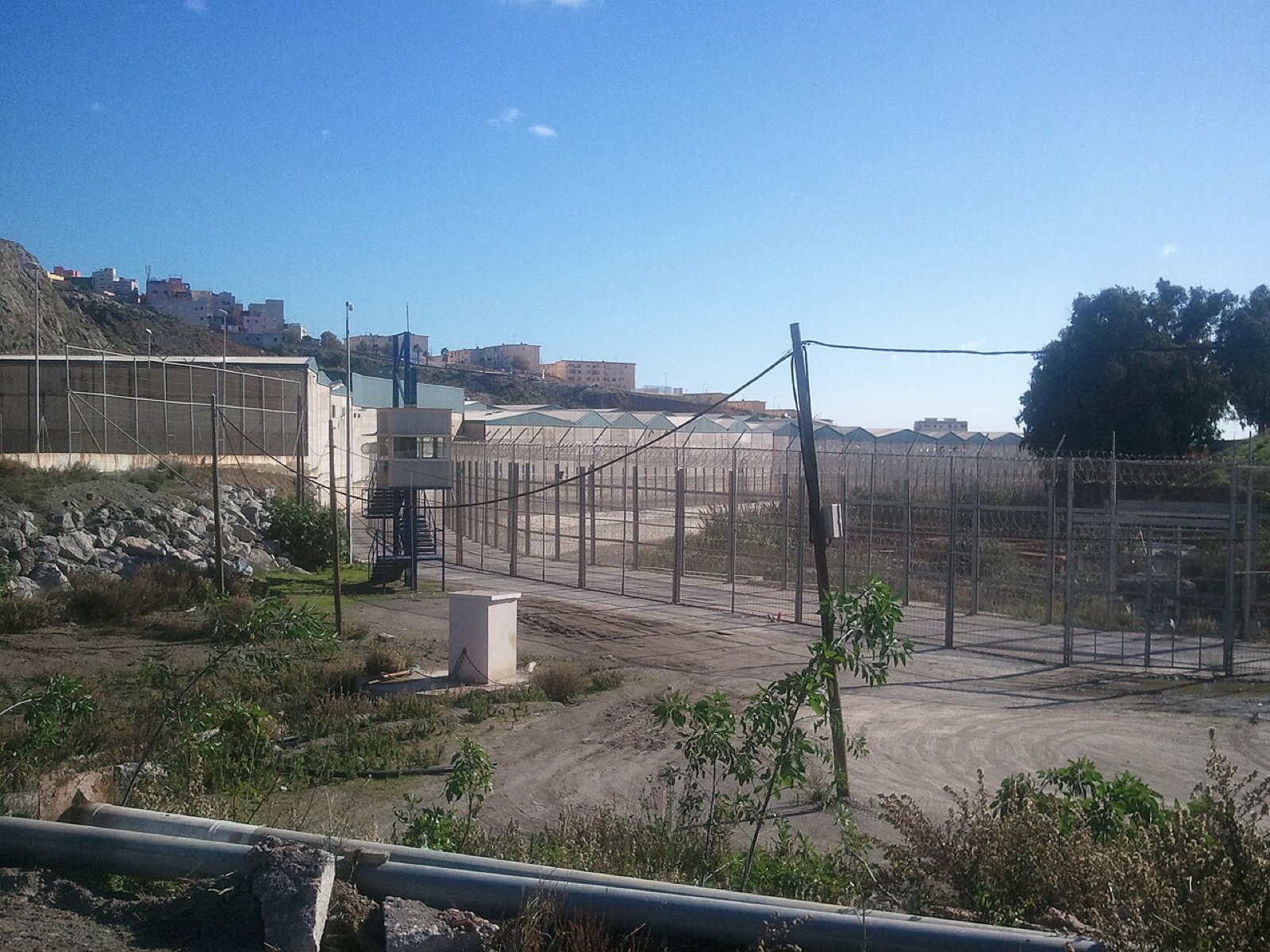 Valla fronteriza de Ceuta